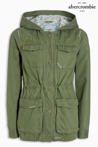 Abercrombie & Fitch Olive Safari Jacket